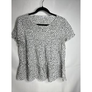 Love J T Shirt Cheetah Print Womens Size Medium Women’s Flowy Tiered